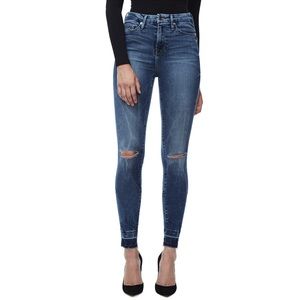 Good American Good Legs Raw Edge Skinny Jeans